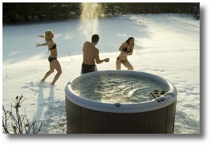 lake deck hot tub